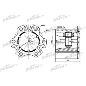 Шрус внутренний Patron PCV1770 3175397