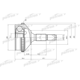 Шрус наружный Patron PCV2056 3175416