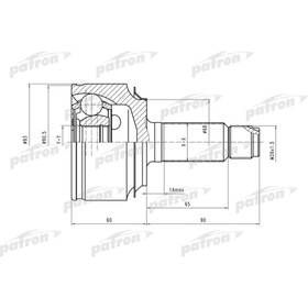Шрус наружный Patron PCV2124 3175418