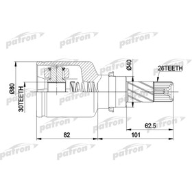 Шрус внутренний Patron PCV3032 3175426