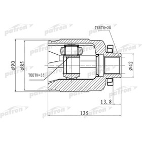 Шрус внутренний Patron PCV3063 3175427