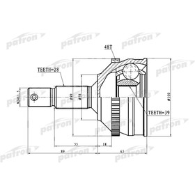 Шрус наружный Patron PCV3083 3175428