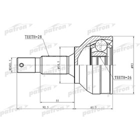 Шрус наружный Patron PCV3115 3175429
