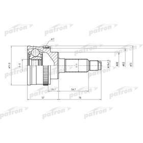 Шрус наружный Patron PCV3987 3175437