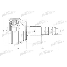 Шрус наружный Patron PCV4598 3175442