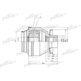 Шрус внутренний Patron PCV4843 3175444