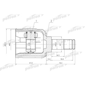 Шрус внутренний Patron PCV5008 3175447