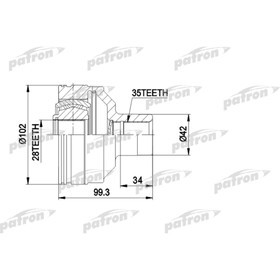 Шрус внутренний Patron PCV5013 3175449