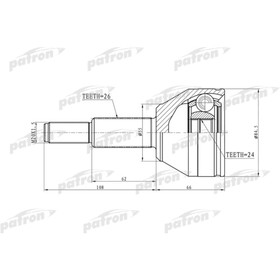Шрус наружный Patron PCV6777 3175455