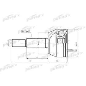 Шрус наружный Patron PCV6889 3175457