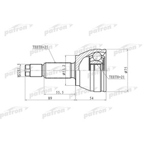 Шрус наружный Patron PCV9105 3175462