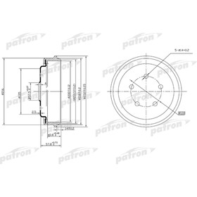 Барабан тормозной Patron PDR1001 3175492