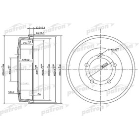Барабан тормозной Patron PDR1002 3175493