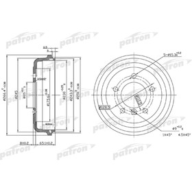 Барабан тормозной Patron PDR1095 3175501