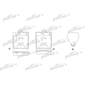Колодки тормозные Patron PBP1322 3174491