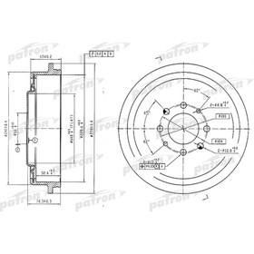 Барабан тормозной Patron PDR1156 3175508