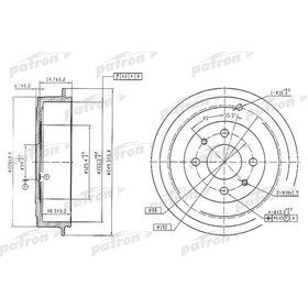Барабан тормозной Patron PDR1225 3175512