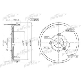 Барабан тормозной Patron PDR1247 3175513