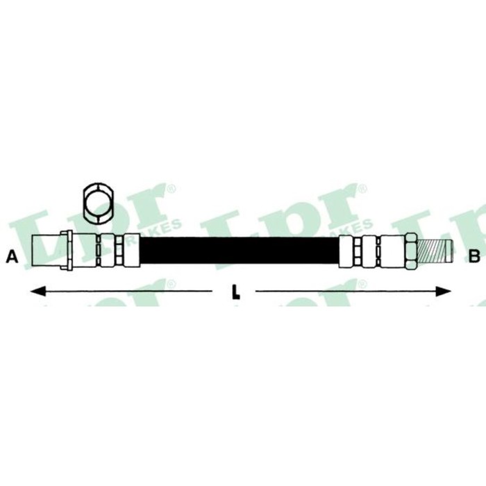 Шланг тормозной  LPR 6T46315