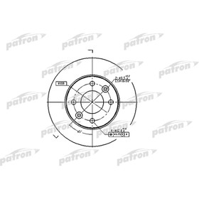 Диск тормозной Patron PBD1015 3179960