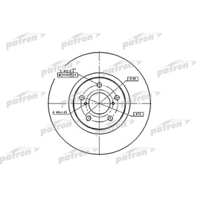 Диск тормозной Patron PBD1437 3179964