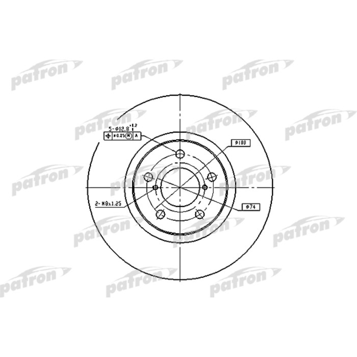 Диск тормозной Patron PBD1437