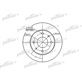 Диск тормозной Patron PBD1443 3179965