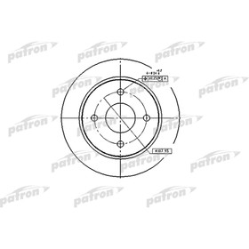 Диск тормозной Patron PBD1654 3179969