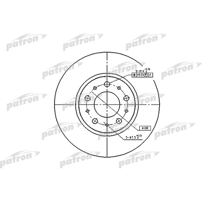 Диск тормозной Patron PBD1697