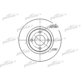 Диск тормозной Patron PBD2601 3179976