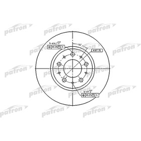 Диск тормозной Patron PBD2671 3179979