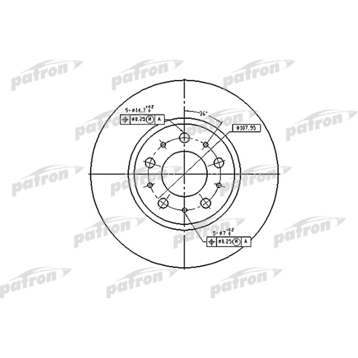 Диск тормозной Patron PBD2671