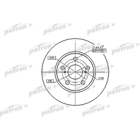 Диск тормозной Patron PBD2683 3179980