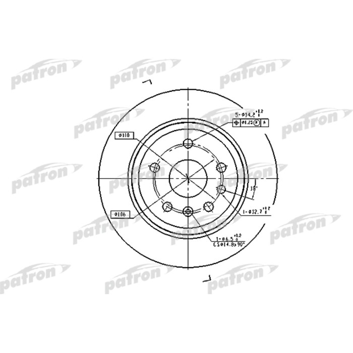 Диск тормозной Patron PBD2773