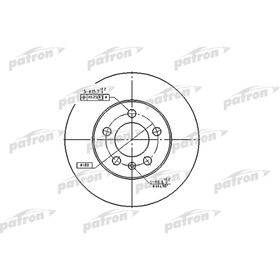 Диск тормозной Patron PBD2803 3179988