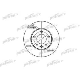 Диск тормозной Patron PBD2805 3179989