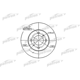Диск тормозной Patron PBD4022 3179991