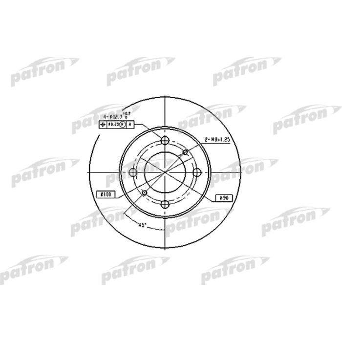 Диск тормозной Patron PBD4022