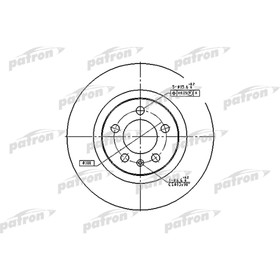 Диск тормозной  Patron PBD4027 3179992