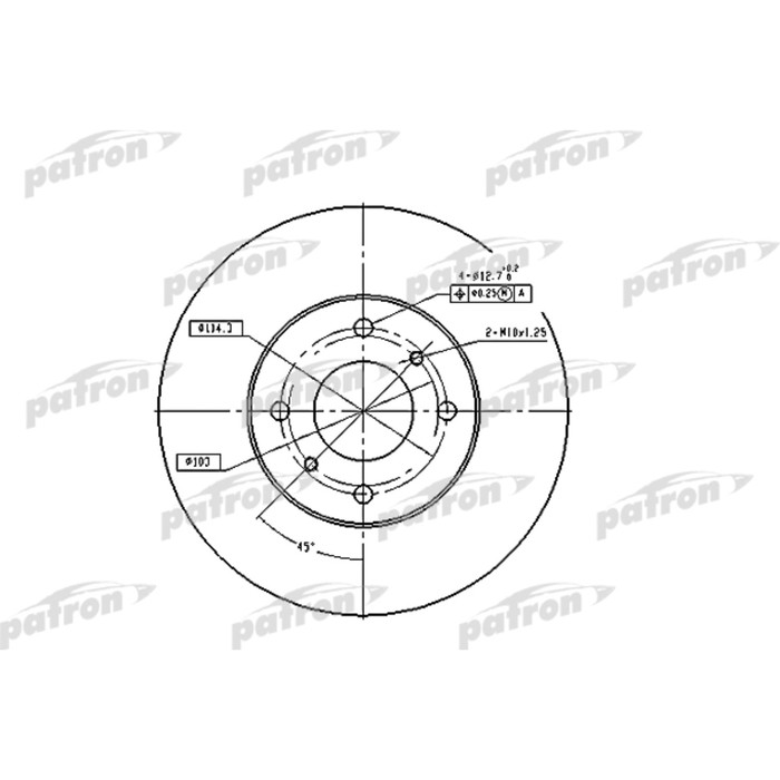 Диск тормозной Patron PBD4169