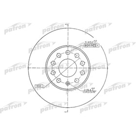 Диск тормозной Patron PBD4295 3180000