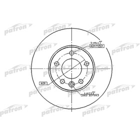 Диск тормозной Patron PBD4308 3180001