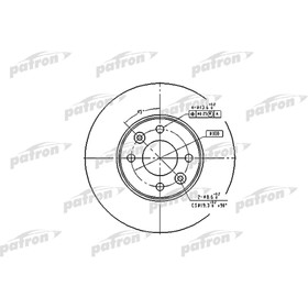 Диск тормозной Patron PBD4364 3180002