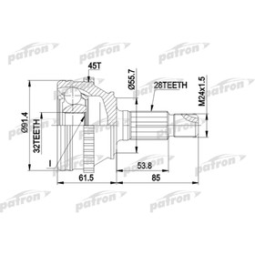 Шрус наружный Patron PCV1090 3180995