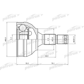 Шрус наружный Patron PCV1177 3180999
