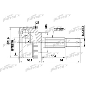 Шрус наружный Patron PCV1197 3181000
