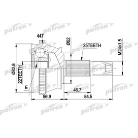 Шрус наружный Patron PCV1210 3181001
