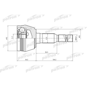 Шрус наружный Patron PCV1290 3181010