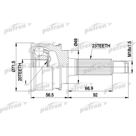 Шрус наружный Patron PCV1360 3181020