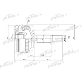 Шрус наружный Patron PCV1378 3181024